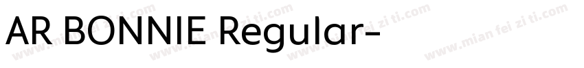 AR BONNIE Regular字体转换